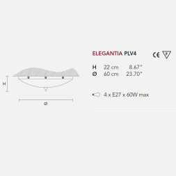 Потолочный светильник Masiero Elegantia PLV4 G04-G06