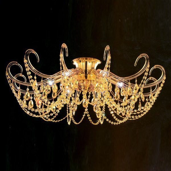 Потолочный светильник Italamp 398/12 D105 Amber / O / Sw Light Topaz