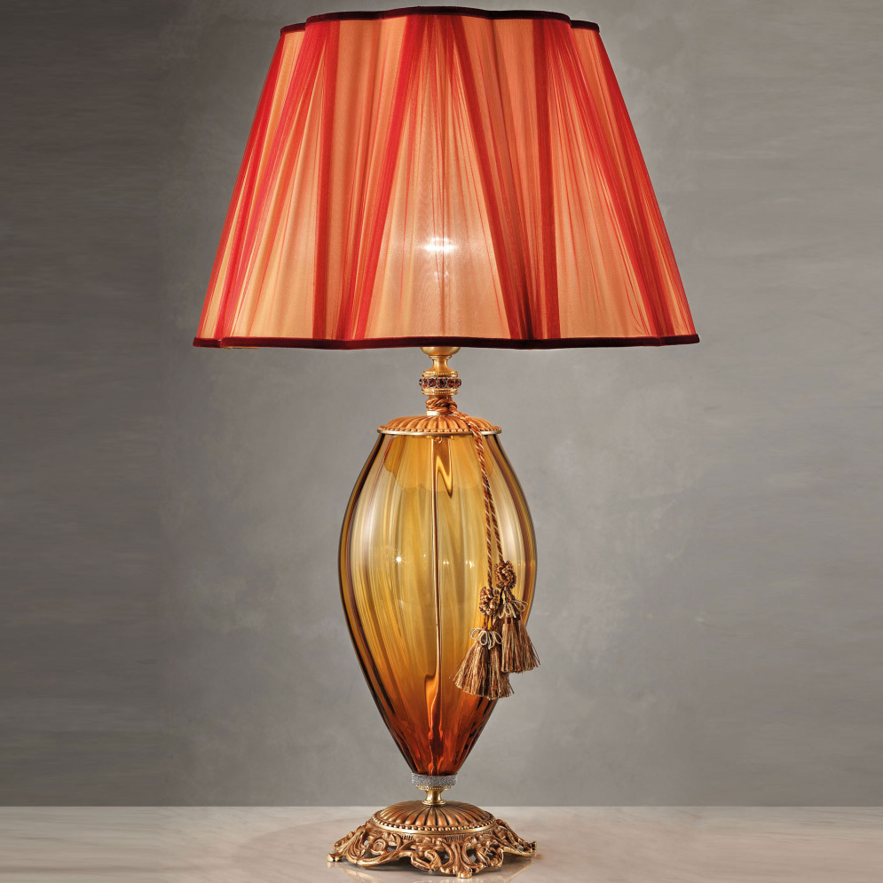 Настольная лампа Euroluce Alyssa LG1 gold Amber