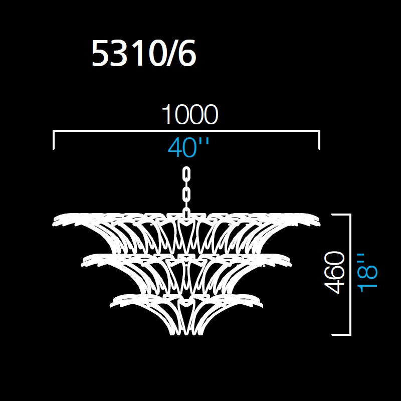 Подвесной светильник Barovier&amp;Toso Palmette 5310/6