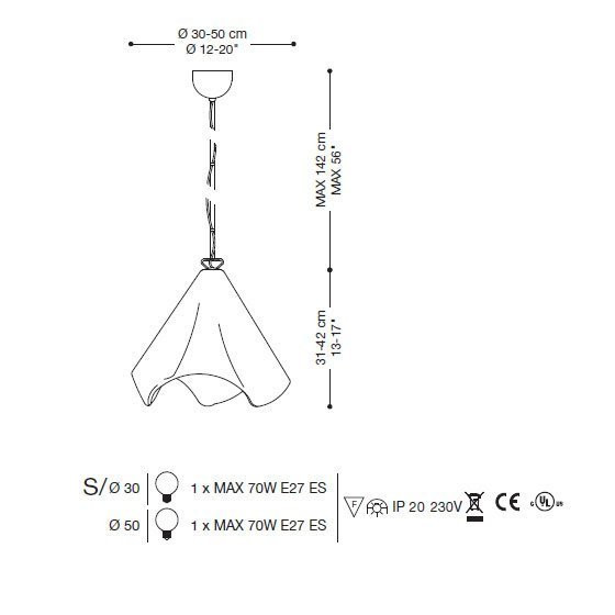 Подвесной светильник La Murrina 688 - S PICCOLA HP-3L