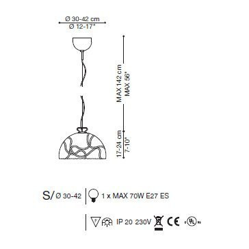 Подвесной светильник La Murrina File S GRANDE AD-3S