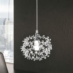 Подвесной светильник Renzo Del Ventisette SP 14218/1 SWA Trasparente DEC. CROMO