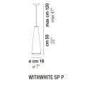 Подвесной светильник Vistosi WithWhite SP P E27 BC BC