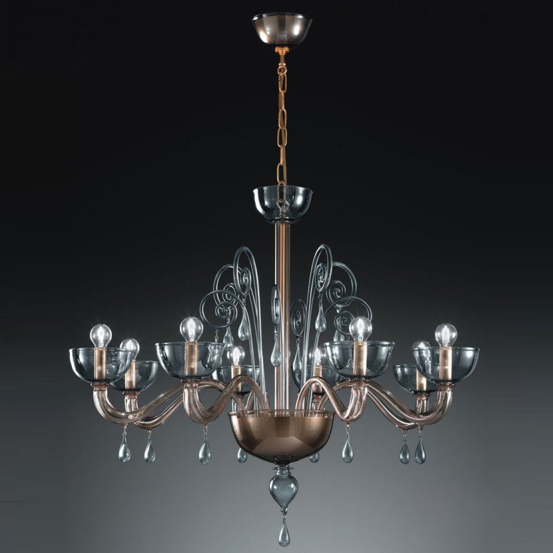 Люстра Vetri Lamp 1200/8 Smoked grey/Grey
