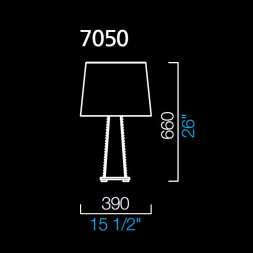 Настольная лампа Barovier&amp;Toso Teide 7050/CA/BB