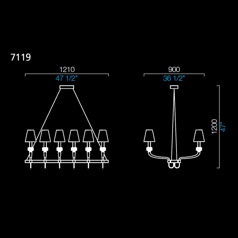 Люстра Barovier&amp;Toso Domo Rotterdam 7119/CC/NN