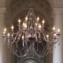 Люстра Euroluce Arcobaleno L12+6 Silver Fume