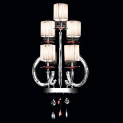 Бра Beby Group Prive 0210A04 Chrome Silver Cortina White Swarovski Plaque