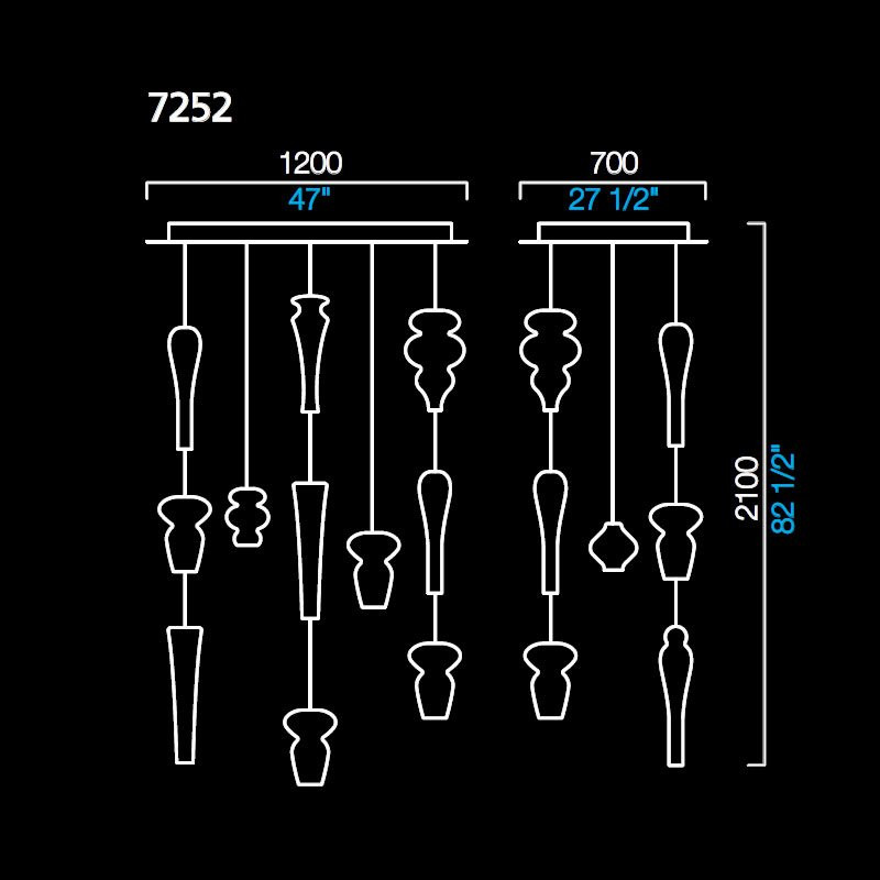 Подвесной светильник Barovier&amp;Toso Mazzodromo 7252/OY