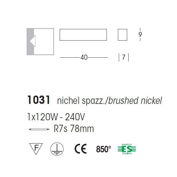 Настенный светильник Linea Light Curve 1031