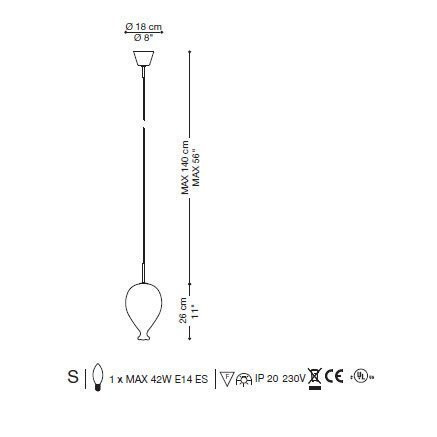 Подвесной светильник La Murrina Balloon S DY-3S