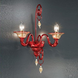 Бра Vetri Lamp 972/A2 Rosso/Oro