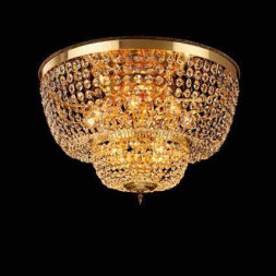 Потолочный светильник Beby Group Opera 2004/12PL Light gold CUT CRYSTAL