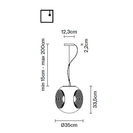 Подвесной светильник Fabbian Eyes F34 A01 00