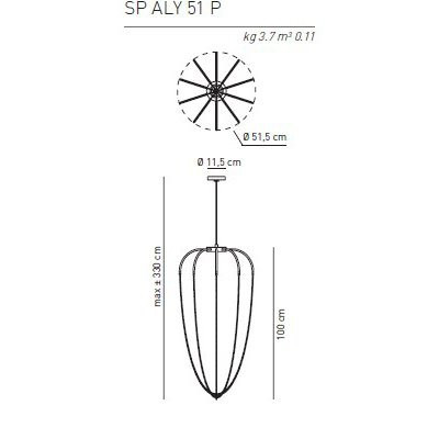 Подвесной светильник Axo Light Alysoid SP ALY 51 P AN NI LED