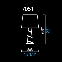 Настольная лампа Barovier&amp;Toso Hekla 7051/CA/NN