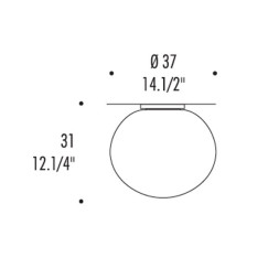 Потолочный светильник Leucos SPHERA PL37 0003046