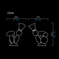 Настольная лампа Barovier&amp;Toso Perseus 7314/WZ
