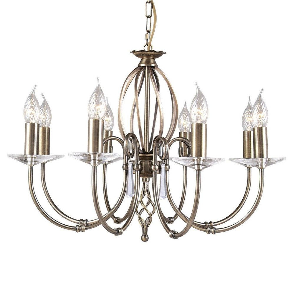 Люстра Elstead Lighting Aegean AG8 AGED BRASS