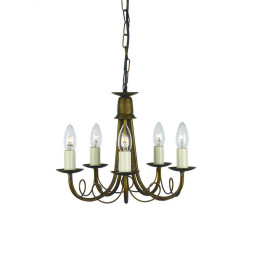 Люстра Elstead Lighting Minster MN5 BLK/GOLD