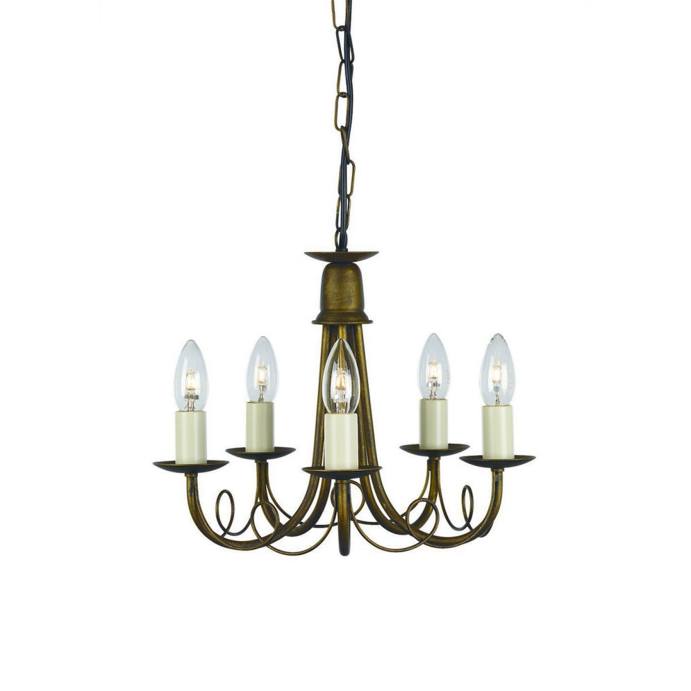 Люстра Elstead Lighting Minster MN5 BLK/GOLD