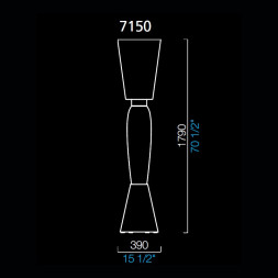 Торшер Barovier&amp;Toso Athena 7150/VN