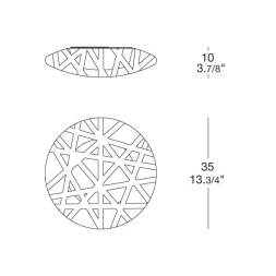 Настенно-потолочный светильник iTRE X-RAY P-PL 35 0000228