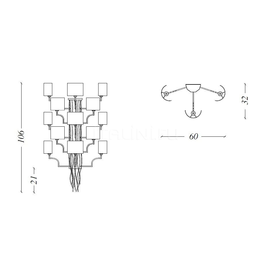 Бра Baga Bespoke Eccentrica EC08 M23 | T26 cat. D
