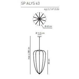 Подвесной светильник Axo Light Alysoid SP ALYS 43 AN NI LED