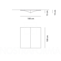 Настенно-потолочный светильник Axo Light Nelly Straight PL NEL S 100 PLNES100BCXXE27