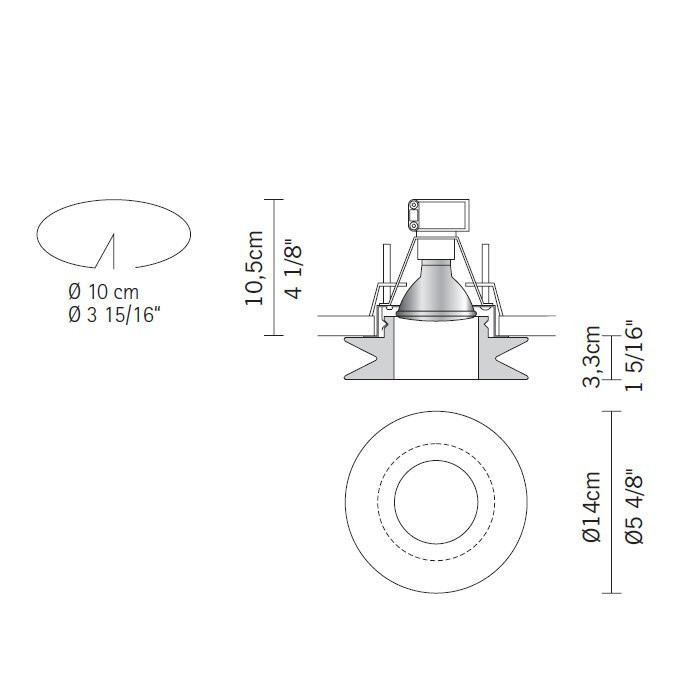 Встраиваемый светильник Fabbian Shivi D27 F01 00