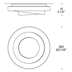 Настенно-потолочный светильник Leucos LOOP-LINE PL 0003056