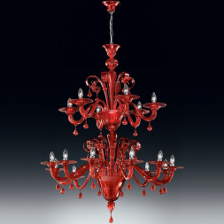 Люстра Vetri Lamp 911/12+6 Rosso