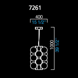 Подвесной светильник Barovier&amp;Toso Lincoln 7261/CC