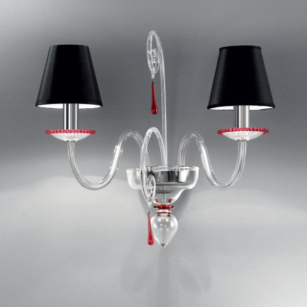 Бра Vetri Lamp 1180/A2 Cristallo Rosso