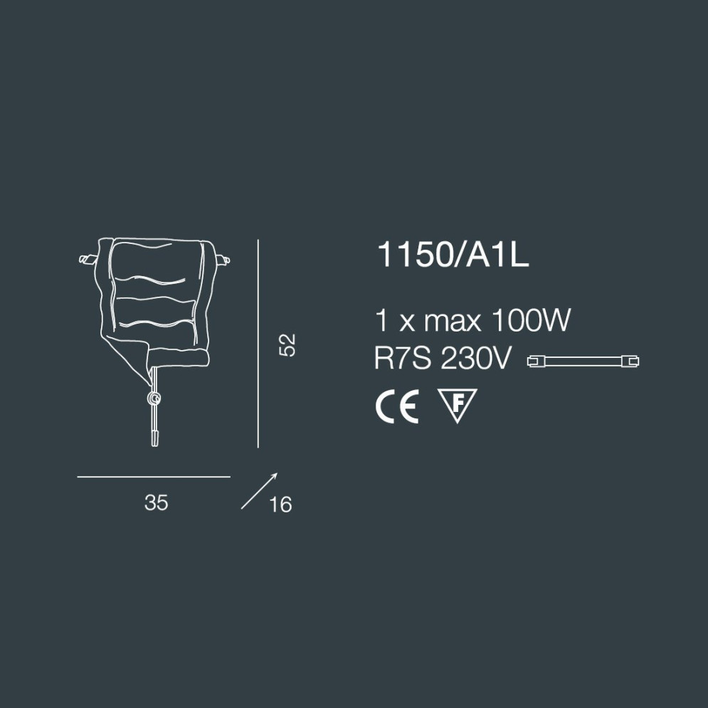 Настенный светильник Bellart Poeme 1150/A1L 10/V01