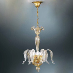 Подвесной светильник Vetri Lamp 91/S Cristallo/Oro