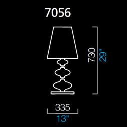 Настольная лампа Barovier&amp;Toso Eva 7056/IC/NN
