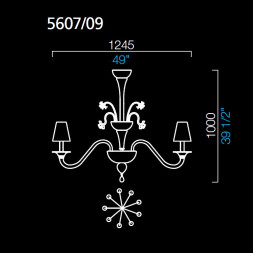 Люстра Barovier&amp;Toso Madame J 5607/09/IC/PC/NN