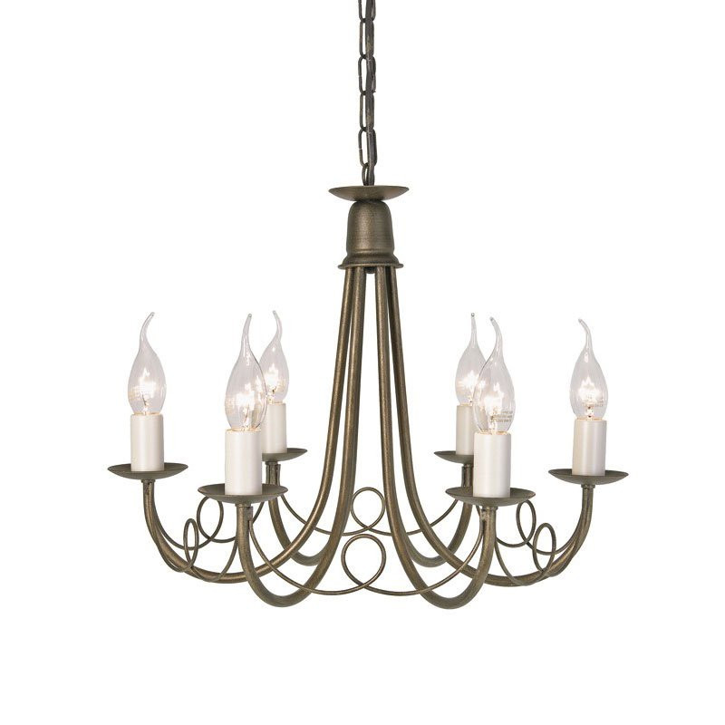 Люстра Elstead Lighting Minster MN6 BLK/GOLD