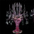 Настольная лампа Beby Garden Party 7810L02 Light gold Fuchsia Venice Swarovski Plaque