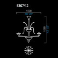 Люстра Barovier&amp;Toso Odile 5307/12/AQ