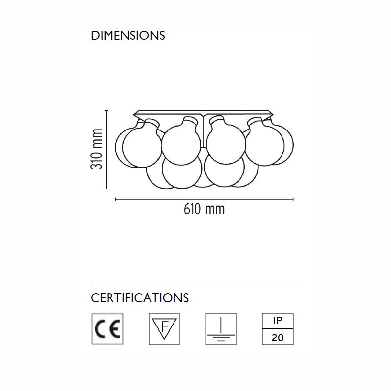 Настенно-потолочный светильник Flos Taraxacum 88 C/W F7420000