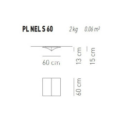 Настенно-потолочный светильник Axo Light Nelly Straight PL NEL S 60 PLNELS60FAXXE27