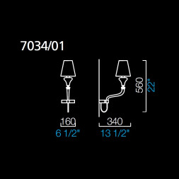 Бра Barovier&amp;Toso Domo Maine 7034/01/CC/BB