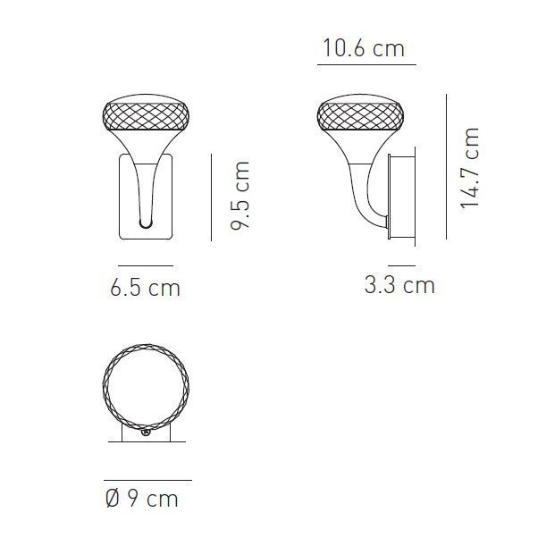 Настенный светильник Axo Light Fairy AP FAIRY APFAIRYXCSCRLED