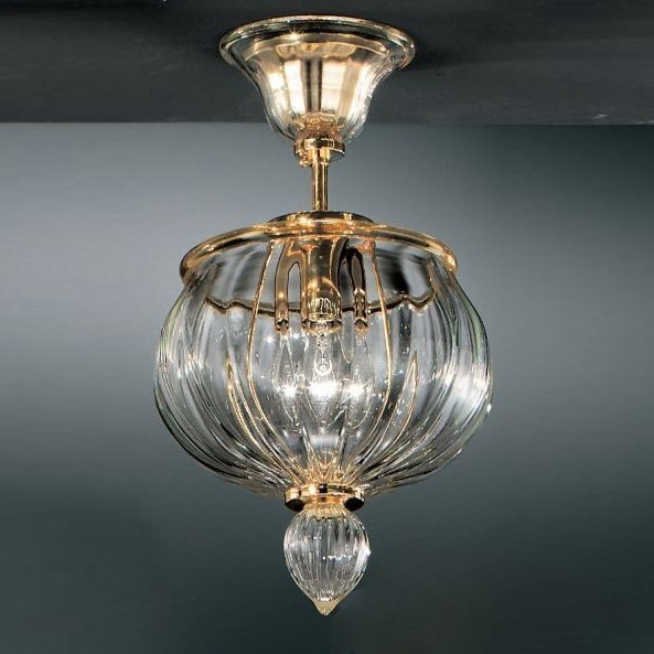 Потолочный светильник Vetri Lamp 1035/18 Cristallo/Ambra