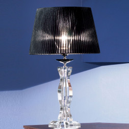 Настольная лампа Euroluce Arcobaleno LG1 Silver Clear Black