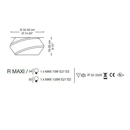 Потолочный светильник La Murrina Dolly R MAXI GRANDE AB-3S